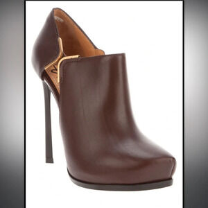 Lanvin Stiletto Brown Booties, size 7.5